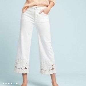 anthropologie Pilcro Stet Mid-Rise Cutout Cropped Jeans